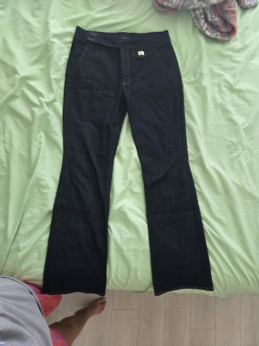 White House Black Market Dark Blue Flare Jeans